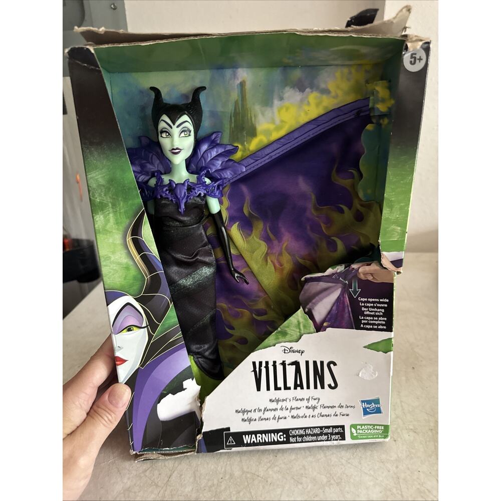 Disney Villains Maleficent's Flames of Fury Fashion Doll Disney Princess Damaged